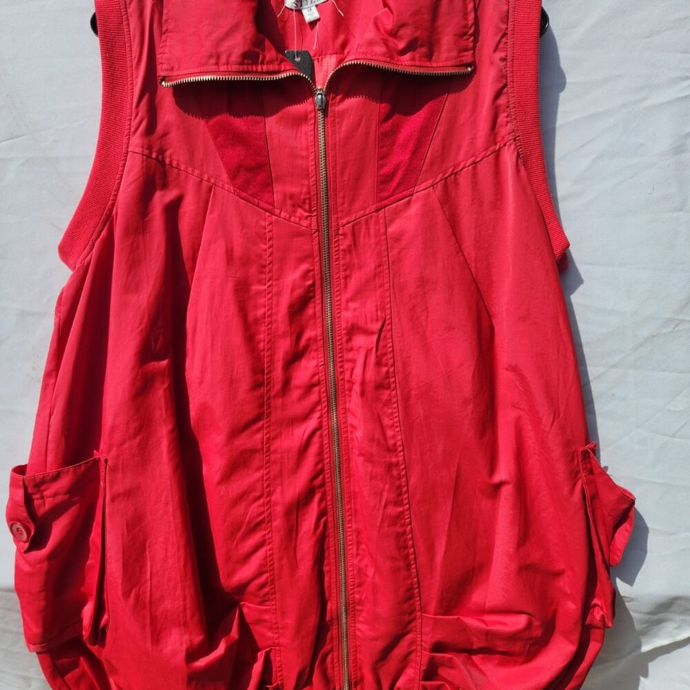 Red Sleeveless Jacket